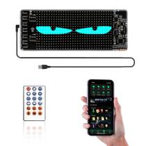 Painel De Matriz LED Flexível Controle Remoto Bluetooth Programável Rolagem Olho Do Diabo Lâmpada De