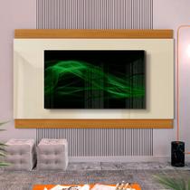 Painel De Parede 200cm Para Tv Até 75 Polegadas Off White Cedro Velia Shop Jm