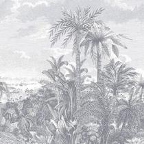 Painel de Parede Capri Folhagem Branco 190613302 Painel de Parede Capri Folhagem Branco 190613302