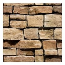 Painel de parede Commomy 3D Faux Stone Peel and Stick 10 unidades