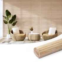 Painel de parede de bambu Art3d 30x244 cm Decoração de interiores carbonizada