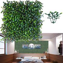 Painel de parede de grama artificial Backdrop ODTORY 10x10 cm