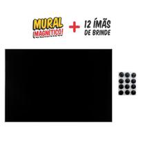 Painel de Parede Mural de Fotos e Recados Decoração Preto 50x80 cm 12 Imãs Bolinha Painel de Parede Mural de Fotos e Recados Decoração Preto 50x80 cm 12 Imãs Bolinha