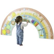 Painel de parede sensorial Play Platoon Kids Activity 64 x 32 polegadas 1-3 anos