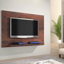 Painel de Parede Simples TV Suspenso Prateleira/Nicho Café