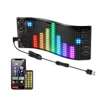 Painel De Pixel Matriz LED RGB Flexível Para Carro Controle Por App Bluetooth Texto Rolante Padrão