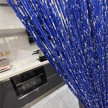 Painel de porta Curtain Ave Split String Tassel 100x200cm azul royal