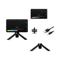 Painel De Preenchimento De Fotografia Com Luz De Vídeo LED RGB CRI95 + 2500-9000K Display LCD Cold