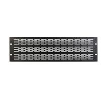 Painel de Rack OnStage 3U Ventilado em Aço Preto Painel de Rack OnStage 3U Ventilado em Aço Preto