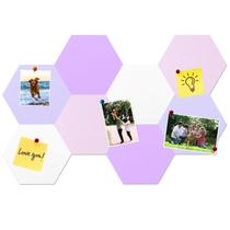 Painel de recados HULAVO em feltro hexagonal 20 x 18 cm, 8 peças Painel de recados HULAVO em feltro hexagonal 20 x 18 cm, 8 peças