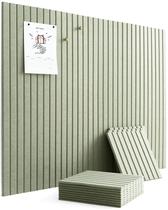 Painel de recados VIVELDA 48" x 36" em feltro, 12 unidades, verde sálvia