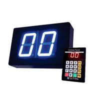 Painel de senha com fio 2 digitos Azul - Tectrony