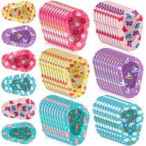 Painel de tapa-olhos adesivos para crianças e meninas, 60 peças de algodão