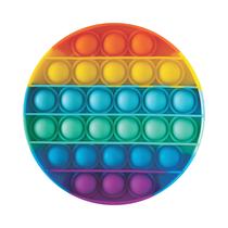 Painel De Tecido Redondo Pop It Fidget Toy Círculo Arco Íris 170cm - Veste Mais