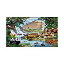 Painel de Tecido Sublimado A Arca de Noé 3D Painel de Tecido Sublimado A Arca de Noé 3D