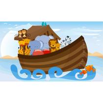 Painel de Tecido Sublimado A Arca de Noé Painel de Tecido Sublimado A Arca de Noé