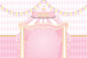 Painel de Tecido Sublimado Circo Rosa Festa das Bandeiras
