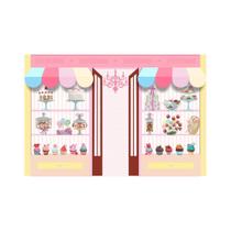 Painel de Tecido Sublimado Confeitaria Luxo