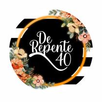 Painel de Tecido Sublimado Redondo De repente 40 Flores Laranja Glitter Brilho-1,5x1,5m