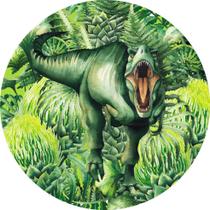 Painel de Tecido Sublimado Redondo Dinossauro Aquarela Selva Camuflagem c/ Elástico Painel de Tecido Sublimado Redondo Dinossauro Aquarela Selva Camuflagem c/ Elástico