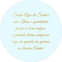 Painel De Tecido Sublimado Redondo Santo Anjo C/Elástico