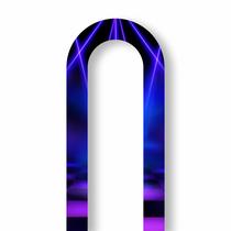 Painel de Tecido Sublimado Vertical Balada luzes Pista de Dança Neon - 220x100cm