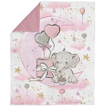 Painel de Tecido UNIQUE Pink Elephant 74x99cm - 100% Algodão Acetinado