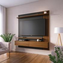 Painel de TV até 65 Polegadas Juriti Noce Milano e Preto - Colibri