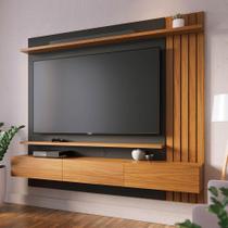 Painel de TV até 70 Polegadas Juriti Noce Milano e Preto Painel de TV até 70 Polegadas Juriti Noce Milano e Preto
