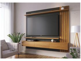 Painel de TV até 70 Polegadas Juriti Noce Milano e Preto
