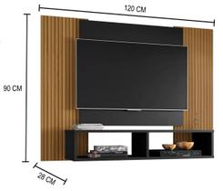 Painel De Tv Navi Branco Ripado - Moveis Bechara