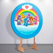 Painel Decoração Infantil Redondo Ursinhos Fofinhos Capas De Festa Estampa Veste Fácil Tamanhos Gra