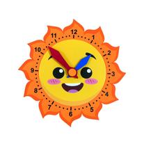 Painel decoração Relogio Escolar Volta as aulas Quarto sala Painel decoração Relogio Escolar Volta as aulas Quarto sala