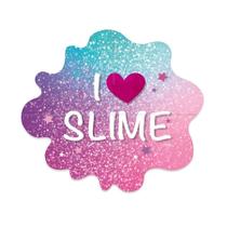 Painel Decorativo 4 Lâminas - "I Love Slime" - 1 unidade - Cromus - Rizzo