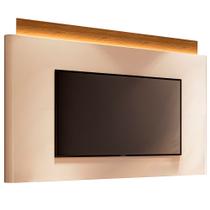 Painel Decorativo c/LED Majestade para TV até 85 Polegadas Off White/Cinamomo G26 - Gran Belo Painel Decorativo c/LED Majestade para TV até 85 Polegadas Off White/Cinamomo G26 - Gran Belo