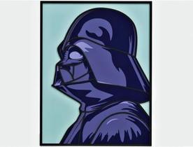 Painel decorativo Darth Vader camadas mdf