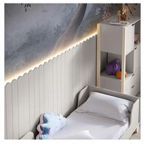 Painel Decorativo Farm Ambiente 225x109x37 cm Cinza com Led - Matic