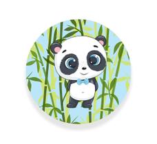 Painel Decorativo Festa Infantil Panda Azul 100% Poliéster