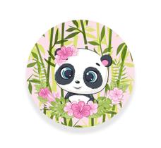Painel Decorativo Festa Infantil Panda Rosa 100% Poliéster Painel Decorativo Festa Infantil Panda Rosa 100% Poliéster