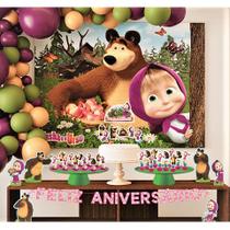 Painel Decorativo festa Masha e o Urso TNT 1,40 cm - Piffer & Cia