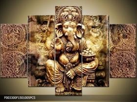 Painel Decorativo Mosaico 5 Partes Para Sala,quarto,escritor