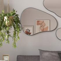 Painel Decorativo Orgânico com Espelho 80x60cm ES16 Dalla Costa Painel Decorativo Orgânico com Espelho 80x60cm ES16 Dalla Costa