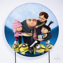 Painel Decorativo para Festa 1,30x1,30 metros Vesti Fácil com Elástico Minions - Fera Print