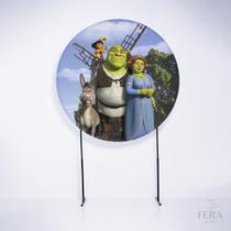 Painel Decorativo para Festa 1,30x1,30 metros Vesti Fácil com Elástico Shrek - Fera Print