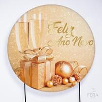 Painel Decorativo para Festa 1,50x1,50 metros Vesti Fácil com Elástico Ano Novo - Fera Print