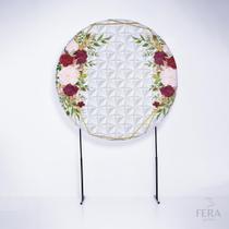 Painel Decorativo para Festa 1,50x1,50 metros Vesti Fácil com Elástico Flor - Fera Print