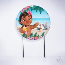 Painel Decorativo para Festa 1,50x1,50 metros Vesti Fácil com Elástico Moana - Fera Print