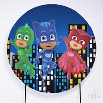 Painel Decorativo para Festa 1,50x1,50 metros Vesti Fácil com Elástico PJ Masks - Fera Print