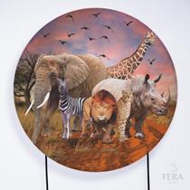 Painel Decorativo para Festa 1,50x1,50 metros Vesti Fácil com Elástico Savana - Fera Print