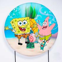 Painel Decorativo para Festa 1,80x1,80 metros Vesti Fácil com Elástico Bob Esponja - Fera Print Painel Decorativo para Festa 1,80x1,80 metros Vesti Fácil com Elástico Bob Esponja - Fera Print